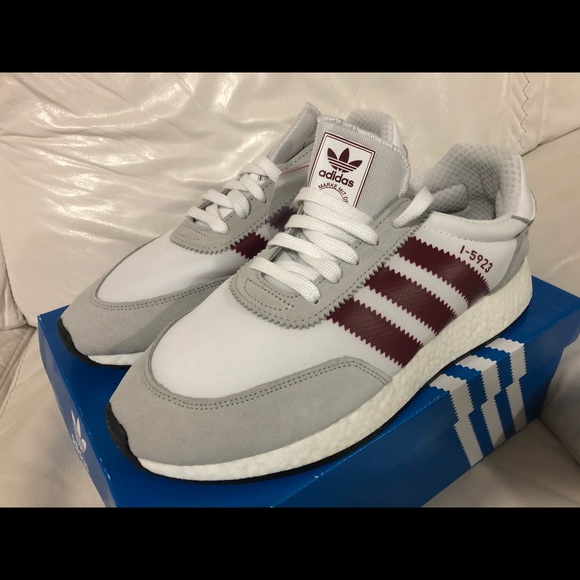 Adidas Originals I-5923 Grey Burgundy - Picture 2 of 7